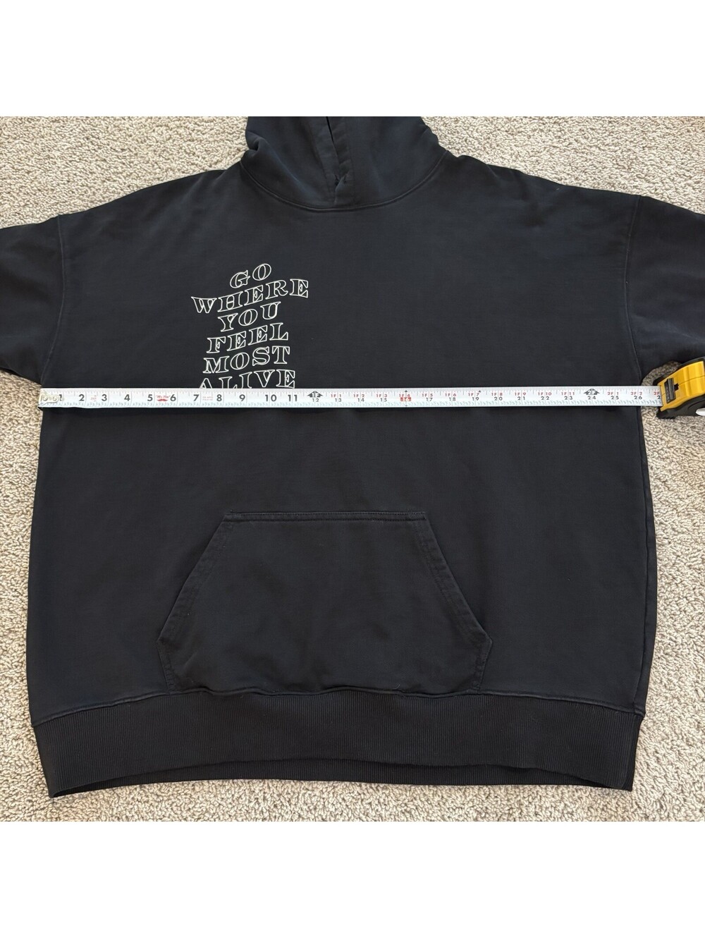 Mayfair The Label ‘Meet Me In Mayfair’ Black Hoodie One Size Plus Comfy Cozy GUC - Picture 5 of 7